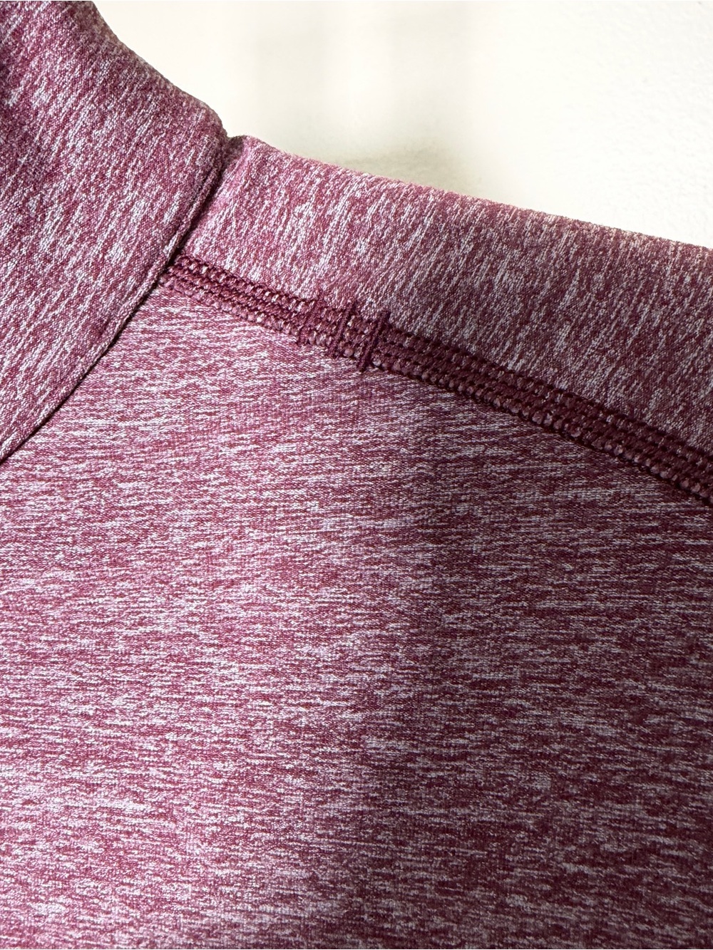 Lululemon Surge Warm 1/2 Zip Long Sleeve Pullover Heathered Cassis Large -No Tag - Picture 7 of 10